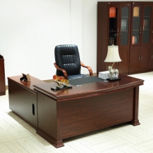 金海馬/kinhom 木皮色 中班臺 經理桌 主管桌 老板辦公桌 1.6米+側柜 1931-2016
