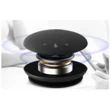 ?？低旽IKVISION全向麥克風(fēng)視頻會議USB免驅(qū)無線藍牙3米拾音360°收音桌面型揚聲器適用10~20㎡